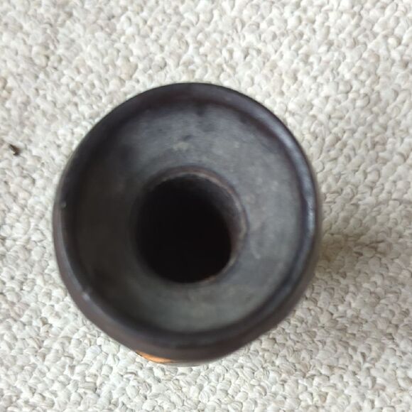 Handcrafted Wooden Vase with Carved Design - Picture 5 of 14